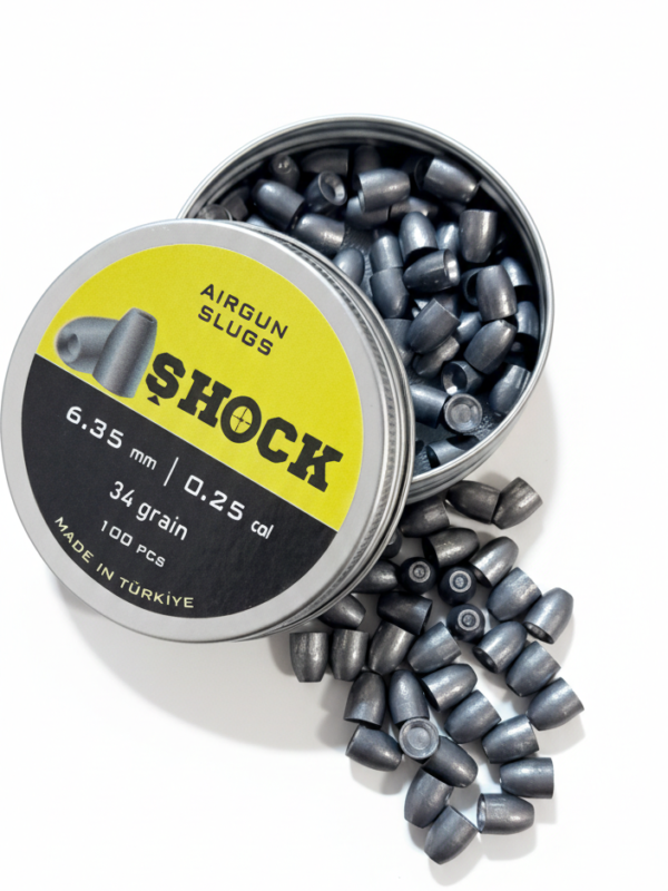 6.35 mm / 0.25 cal 34 grain